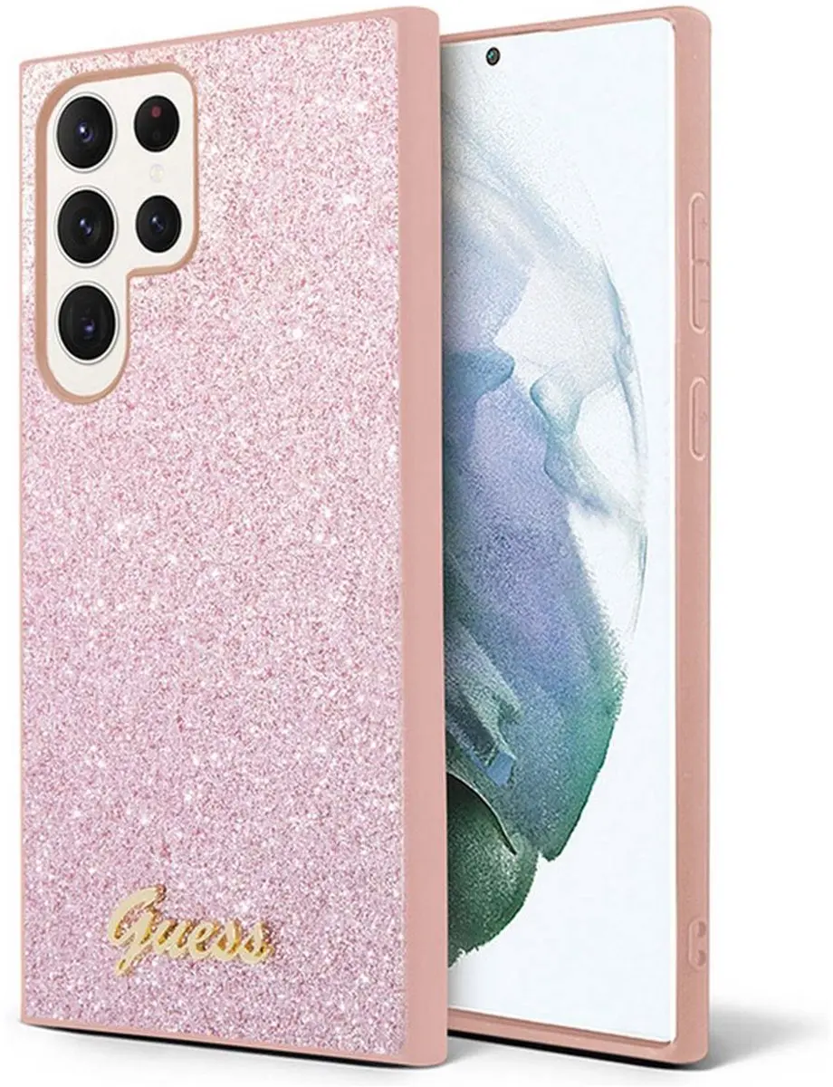 Guess Glitter Back Case Samsung Galaxy S24 Ultra