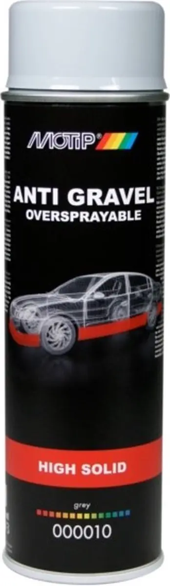 Motip Anti-Steenslag High-Solid Spuitbus 0.5L - Grijs