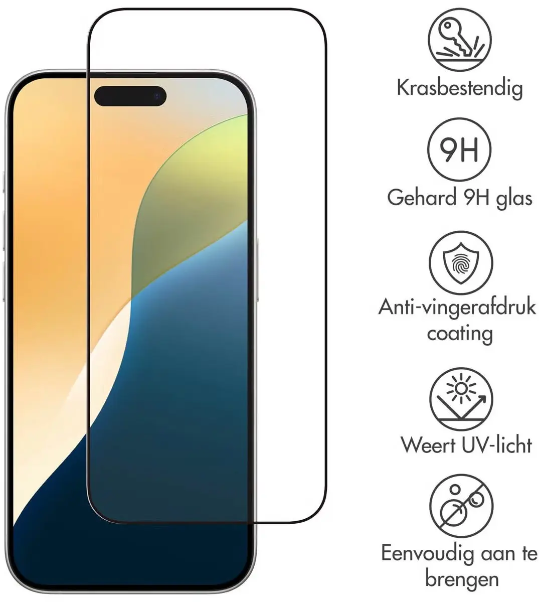 WiWu iPhone 17 Pro Combi Pack - Hoesje + Screenprotector - Transparant/Zwart