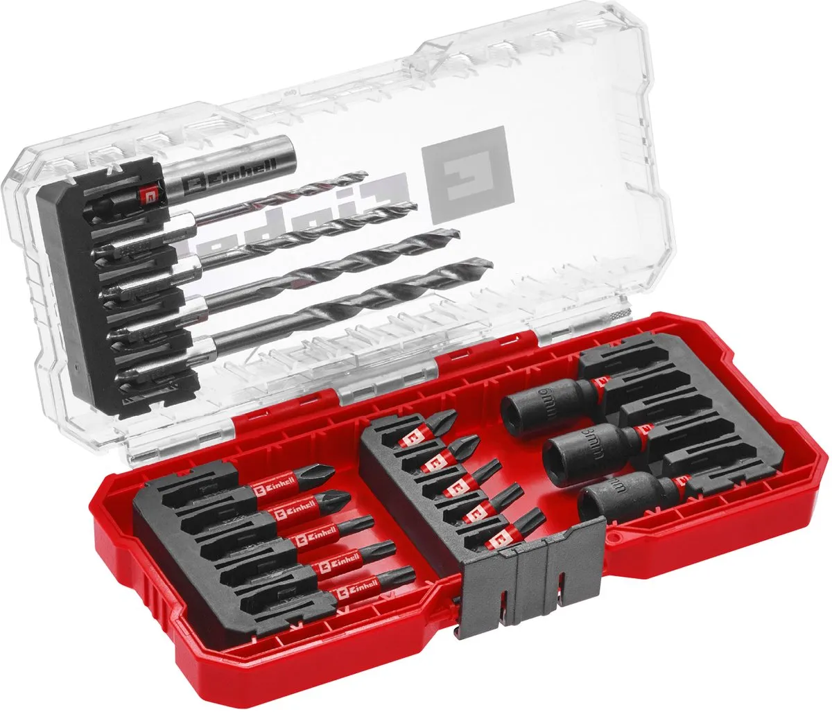 Einhell 108709 Dopsleutel-bitinzetset 1/4" 18-delig