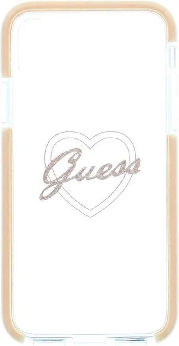 Guess TPU Case Shockproof Heart iPhone X