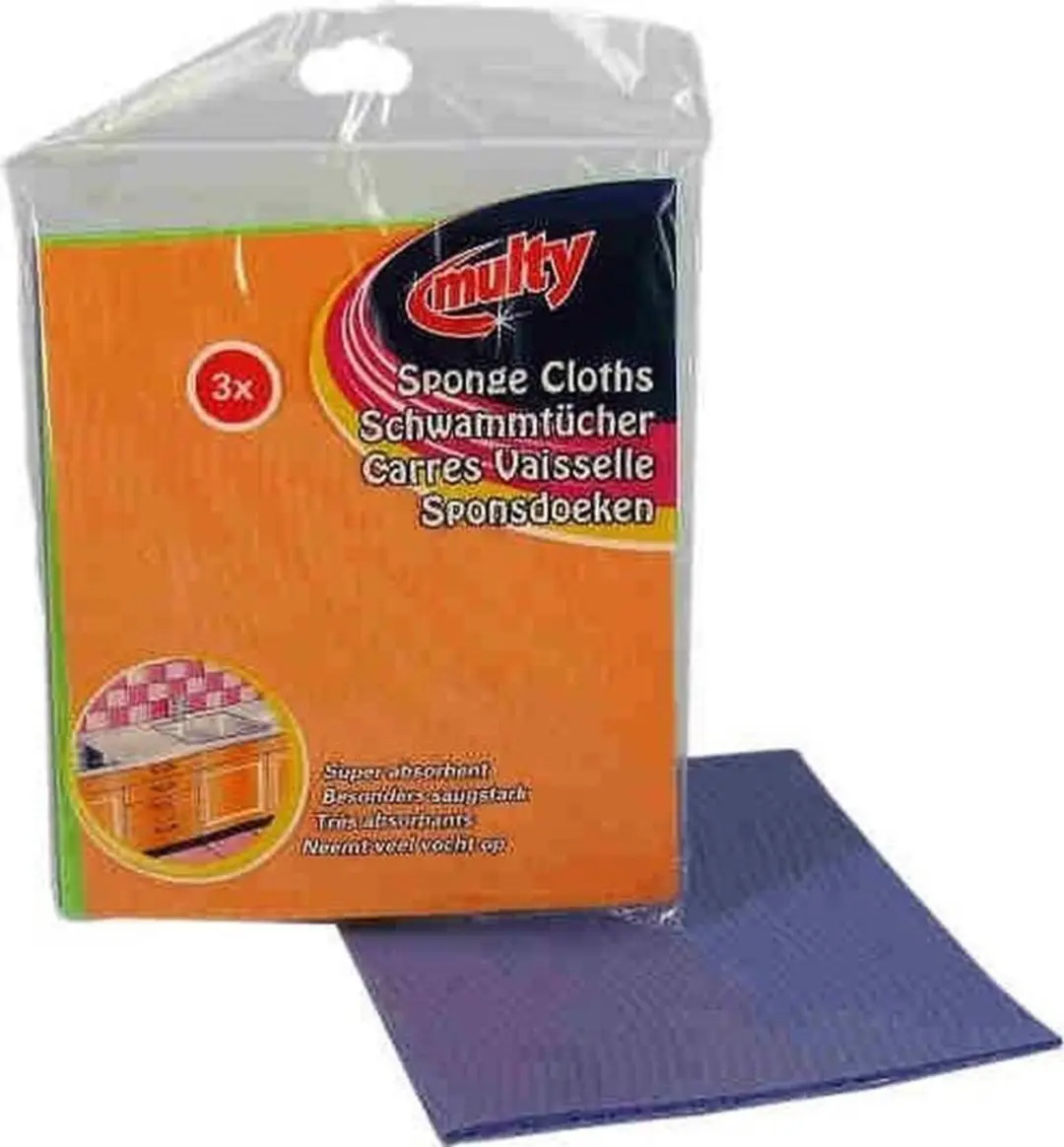 Multy Sponsdoekjes 3 Stuks