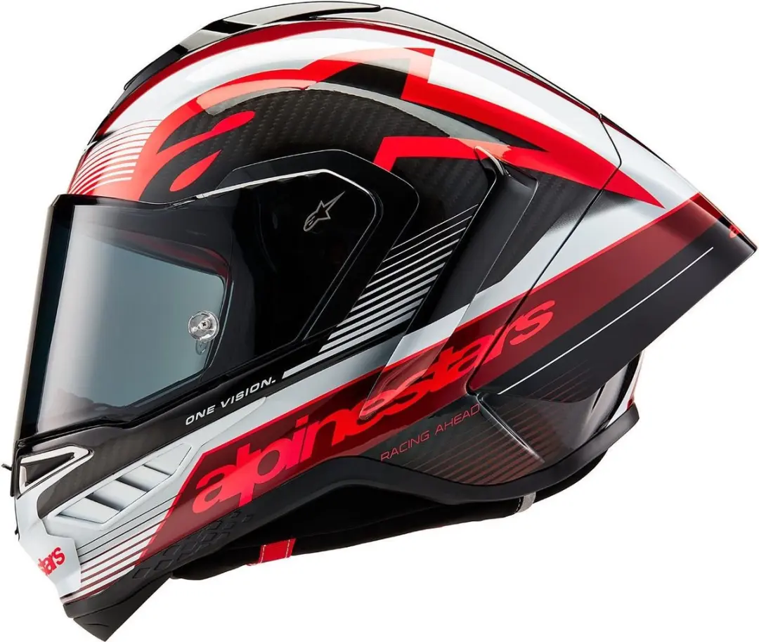 Alpinestars Supertech R10 Team Integraalhelm - M - Zwart/Rood/Wit