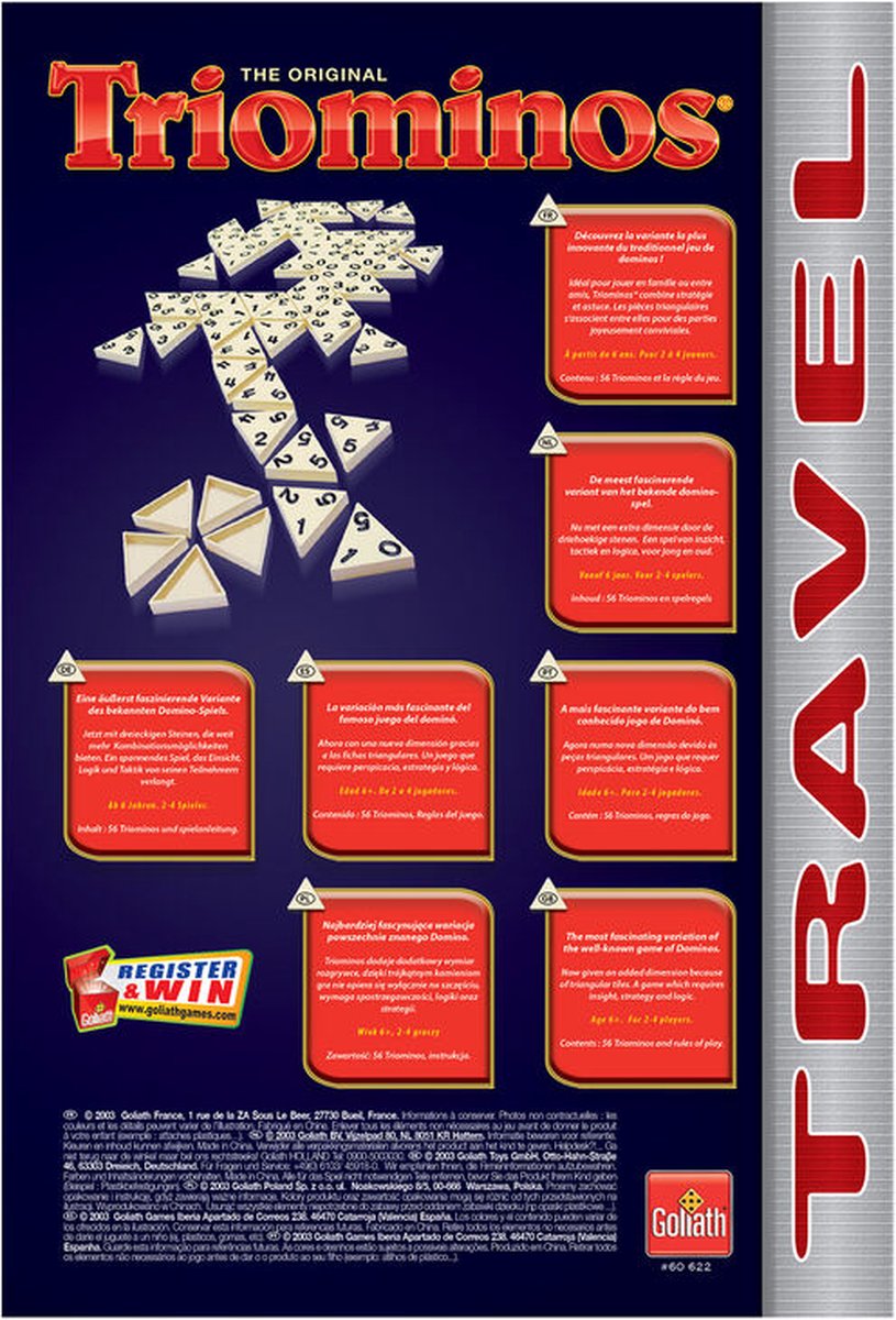 Goliath Triominos Travel - Bordspel - Reiseditie