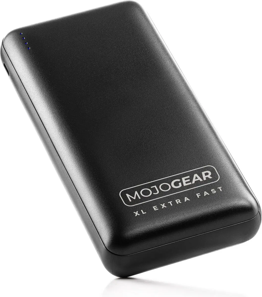 MOJOGEAR MINI XL Powerbank 20.000mAh - 4x USB - Zwart