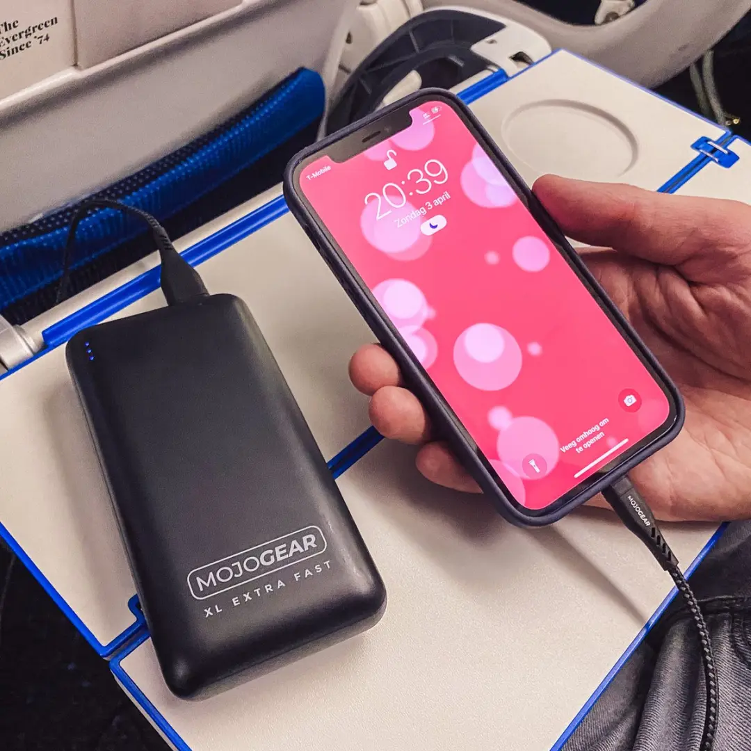 MOJOGEAR MINI XL Powerbank 20.000mAh - 4x USB - Zwart