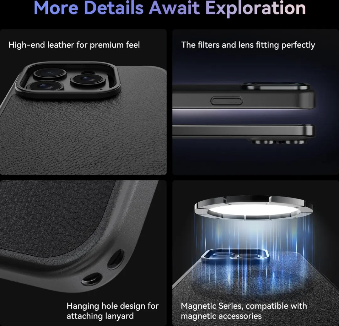Telesin Lenscase met Filtermount iPhone 15 Pro - Zwart