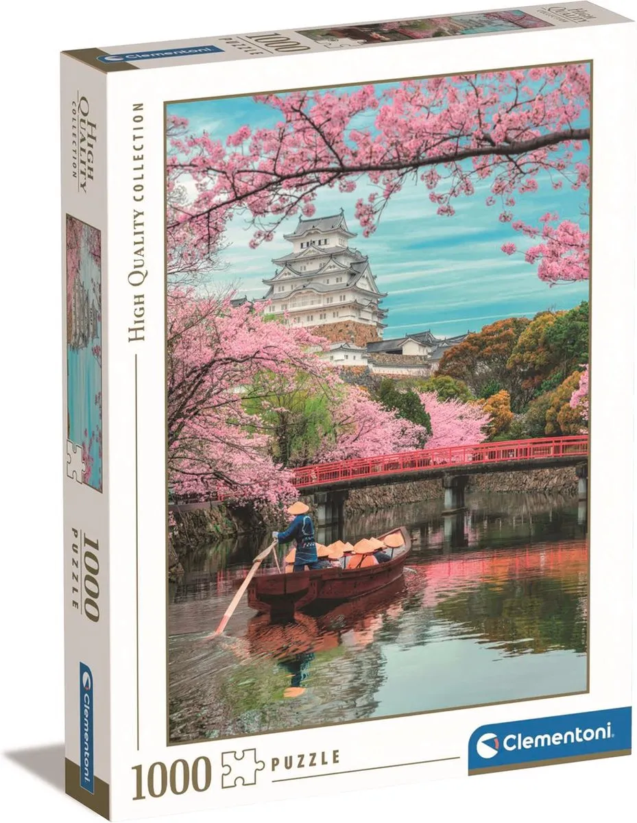 Clementoni Puzzel 1000 Stuks Kasteel Himeji in de Lente