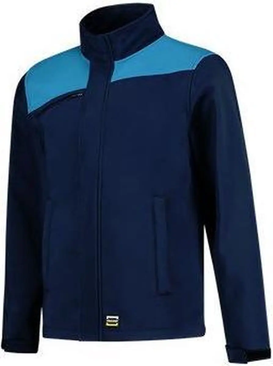 Tricorp Softshell Bicolor Jas - M - Ink/Turquoise