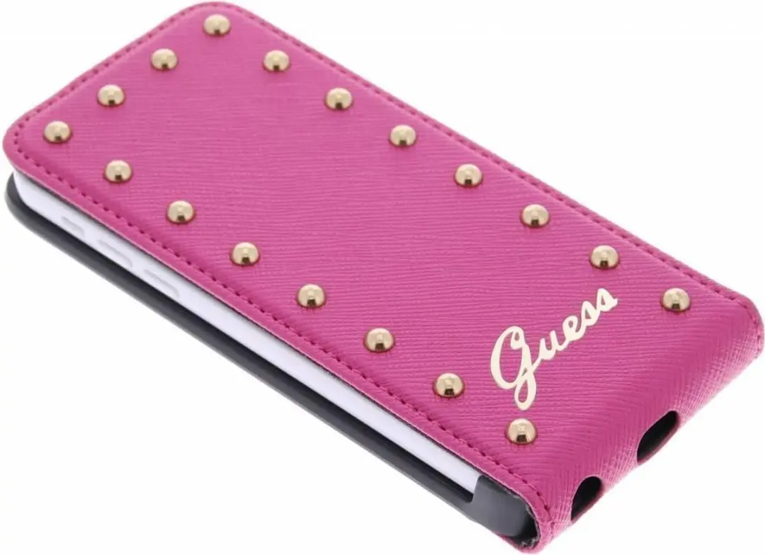 GUESS Studded Flip Case 5C000474 - iPhone 5C - Roze