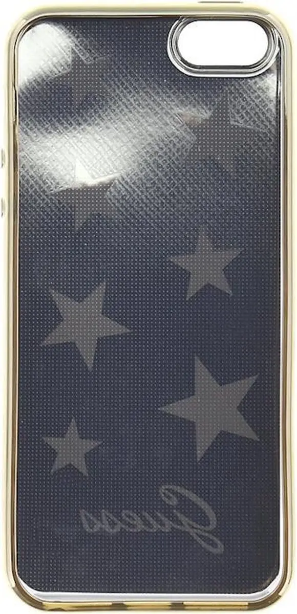 Guess Stars TPU Hoesje - iPhone 5/5s/SE - Zwart