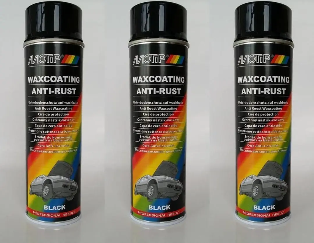 Motip Anti-Roest Waxcoating 500ml - Zwart
