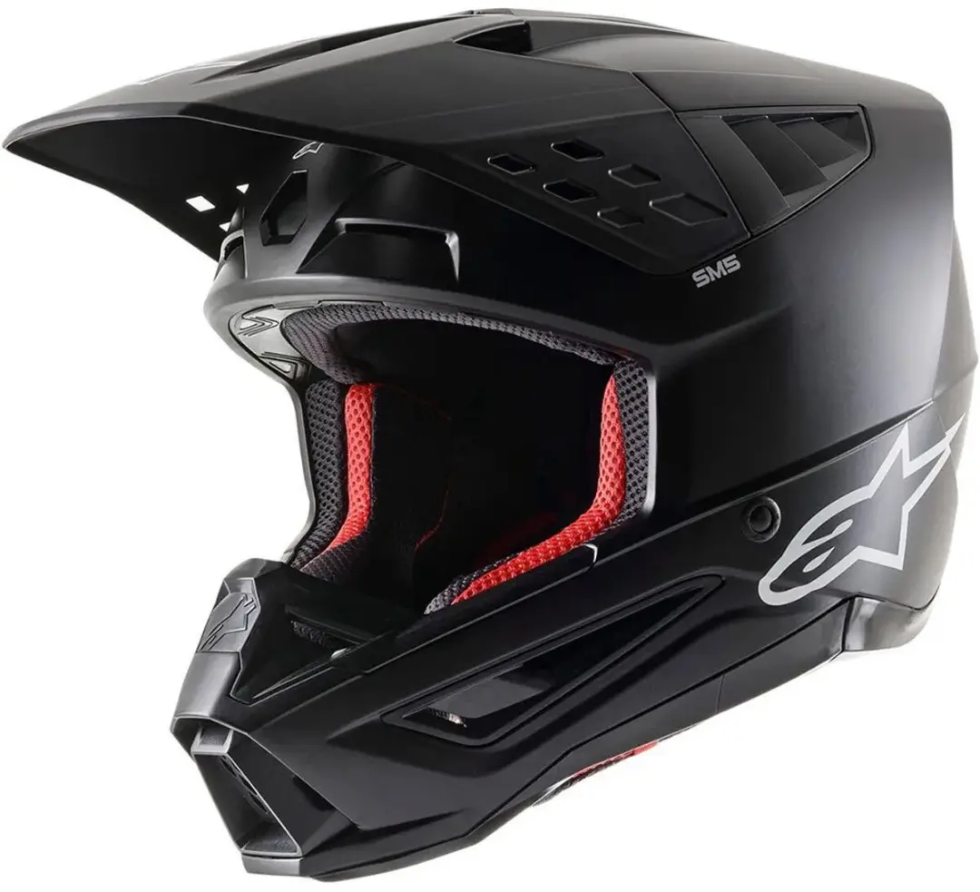 Alpinestars S-M5 Solid Helm ECE 22.06 - Zwart Mat