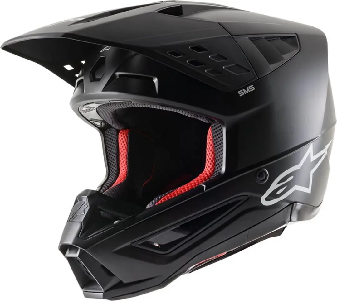 Alpinestars S-M5 Solid Helm ECE 22.06 - Zwart Mat