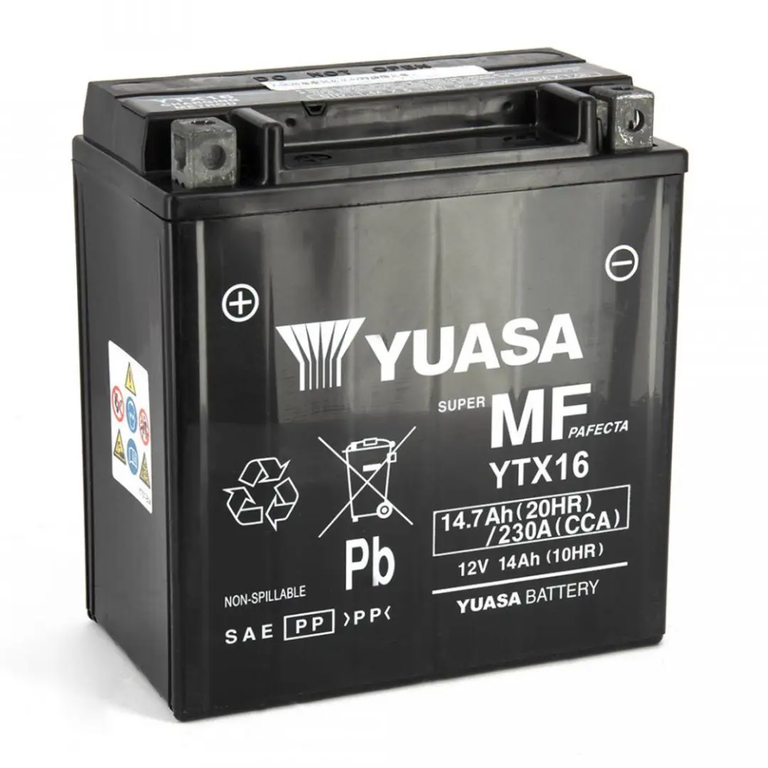 Yuasa YTX16-BS Scooterbatterij 12V 14.7Ah
