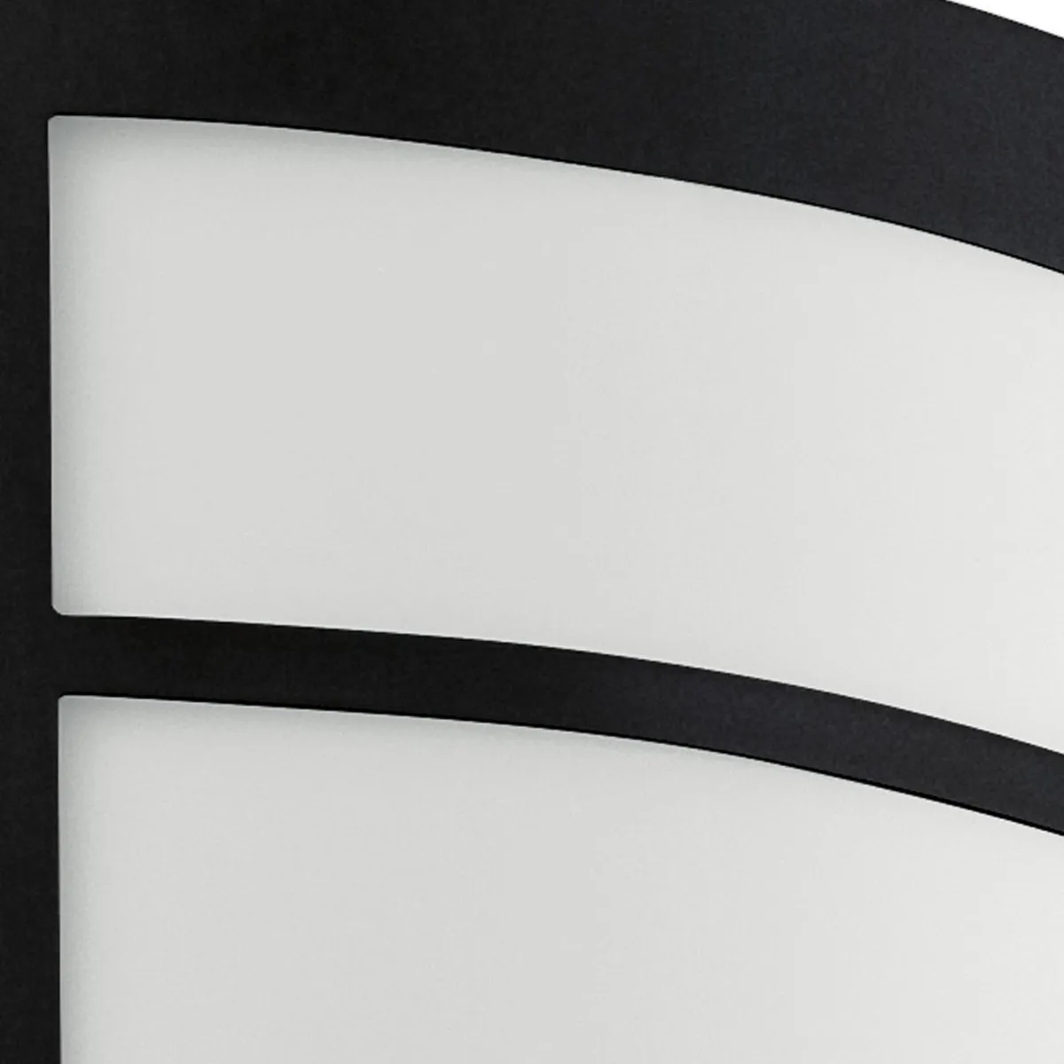 Eglo City Wandlamp Buiten E27 - Zwart/Wit