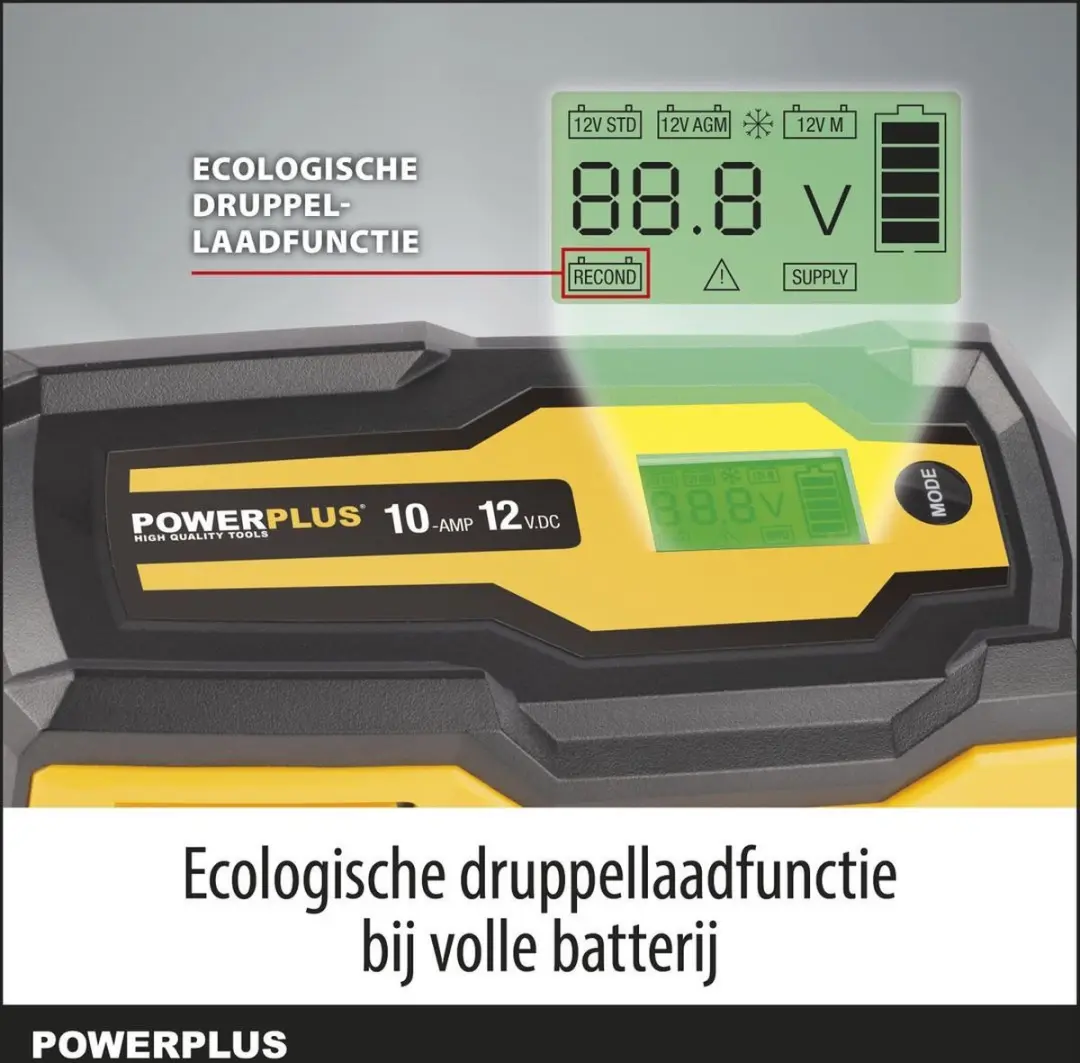 Powerplus POWX4207 Slimme Acculader 160W - 3-200 Ah