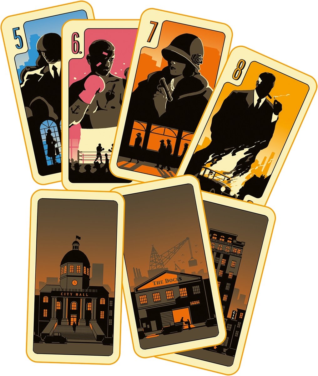 999 Games - District Noir - Tactisch kaartspel voor 2 spelers