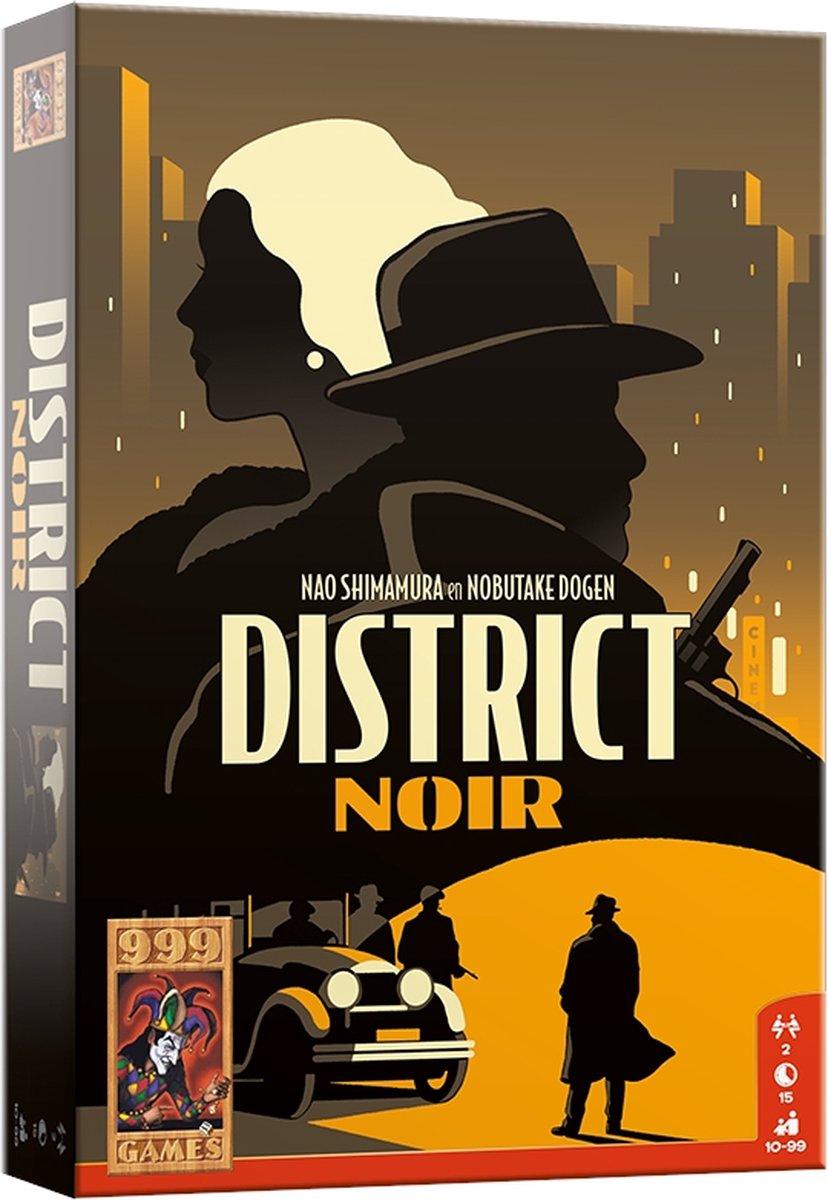 999 Games - District Noir - Tactisch kaartspel voor 2 spelers