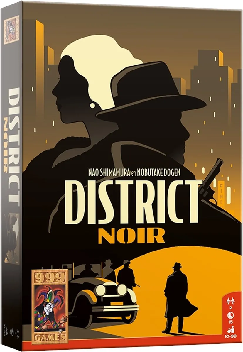 999 Games - District Noir - Tactisch kaartspel voor 2 spelers