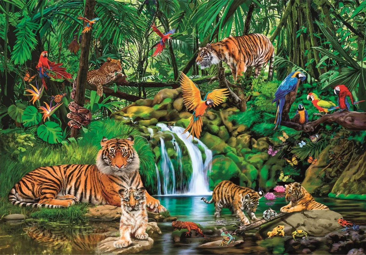 Clementoni Jungle Retreat Puzzel 300 Stukjes - Multicolor