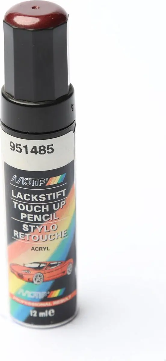 Motip 951485 Auto Lakstift Rood Metallic 12ml