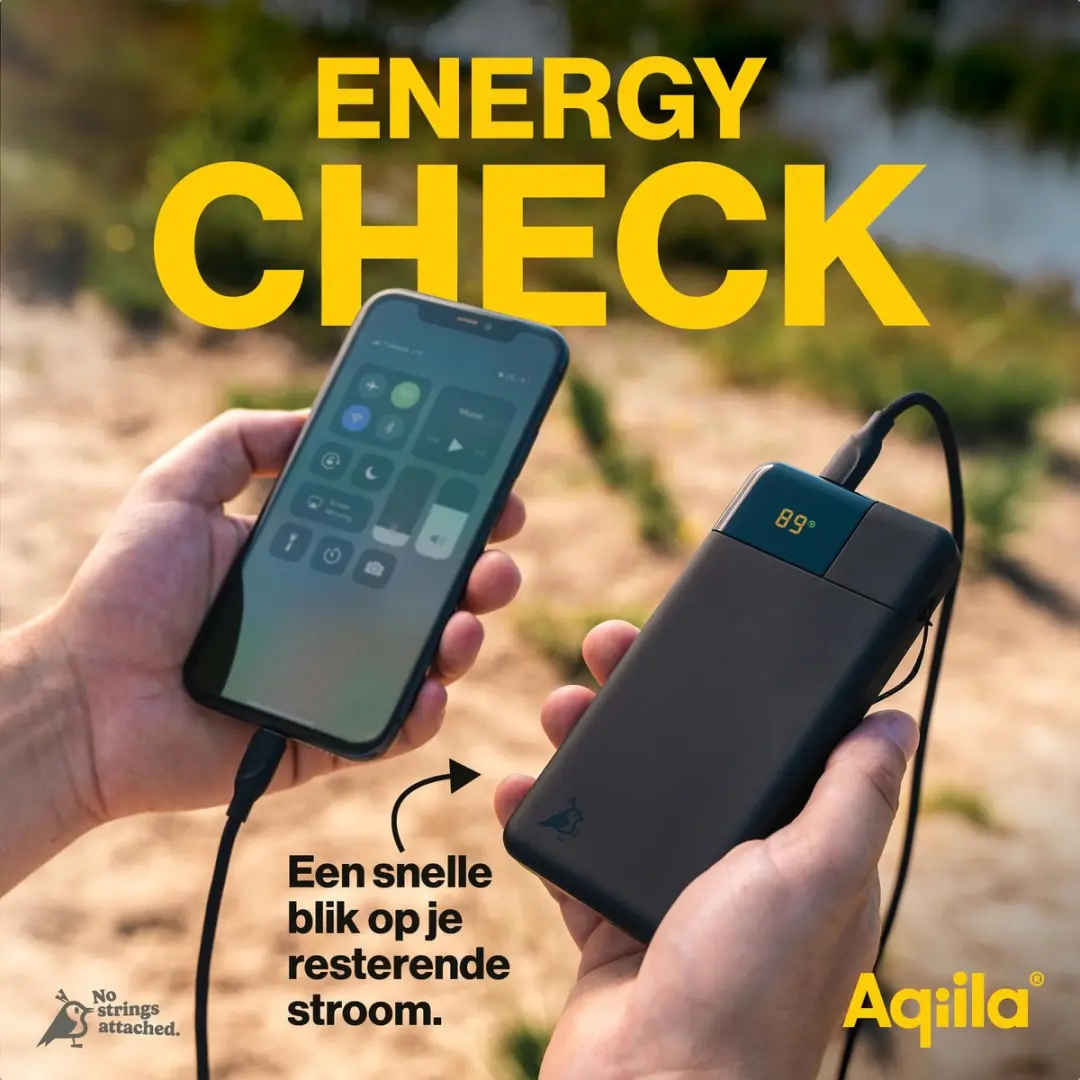 Aqiila Powerbank B10B 10000mAh - 2x USB-C/USB-A - Zwart