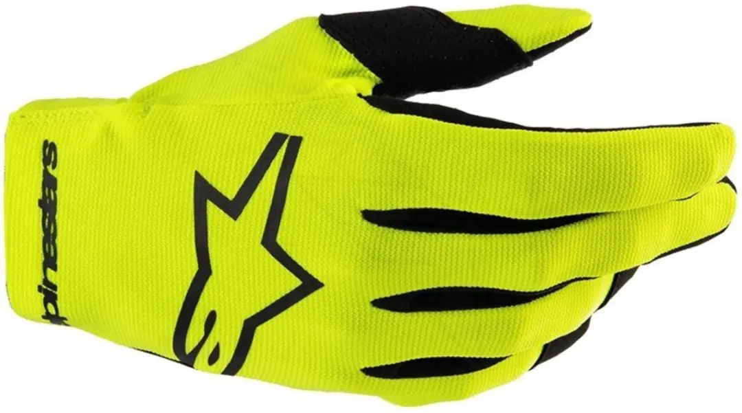 Alpinestars Youth Radar Handschoenen - Zwart/Fluo Geel XS