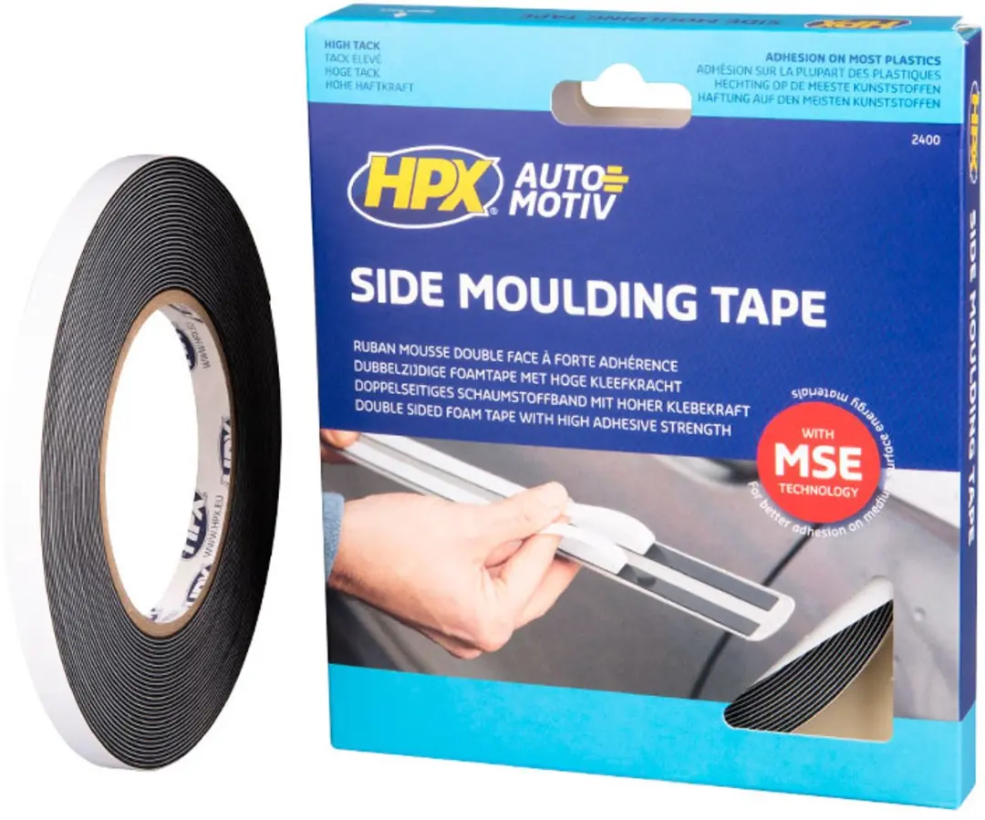 HPX Dubbelzijdig Foam Tape 9mm Zwart - 10m