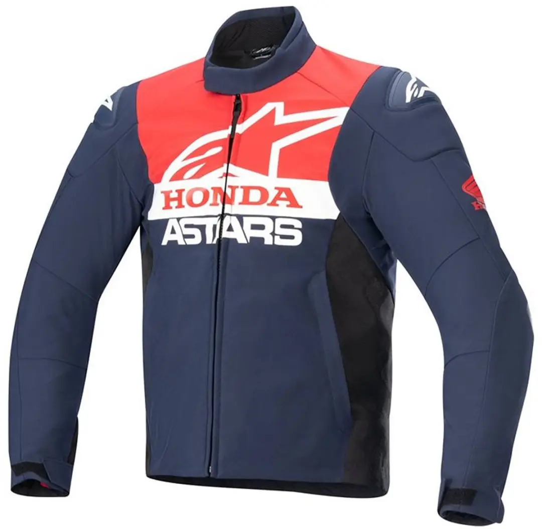 Alpinestars Honda SMX Waterproof Softshell Jas - Zwart/Rood