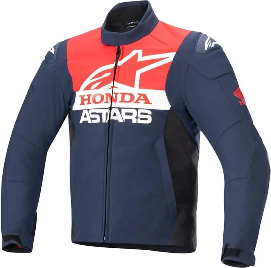 Alpinestars Honda SMX Waterproof Softshell Jas - Zwart/Rood