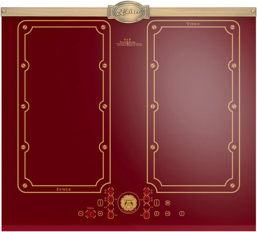 Kaiser KCT 6192 FI Inductiekookplaat 60cm - 8 Zones - Bordeaux/Goud