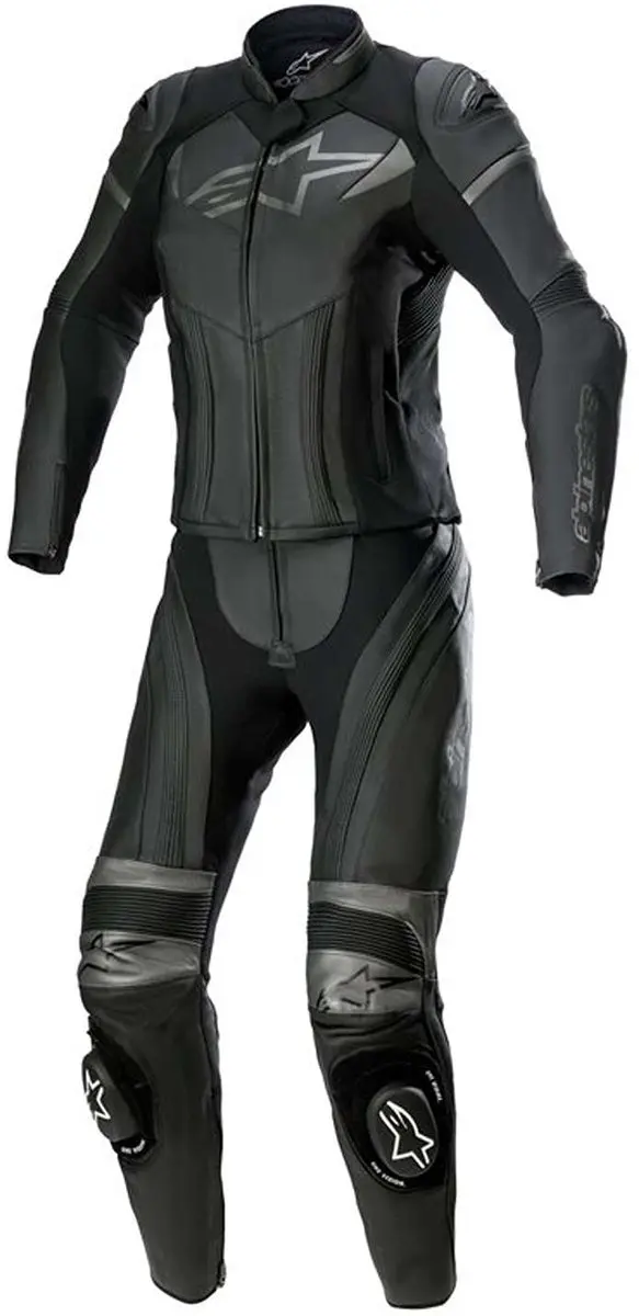 Alpinestars Stella GP Plus 2 Lederen Racepak - Zwart/Grijs