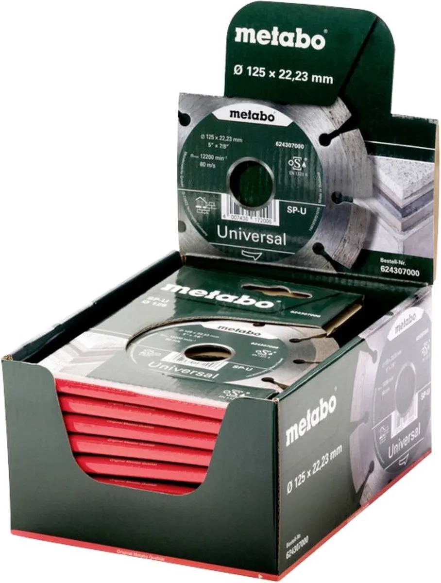 Metabo Diamant-doorslijpschaaf 125mm 624307000 - Beton/Steen