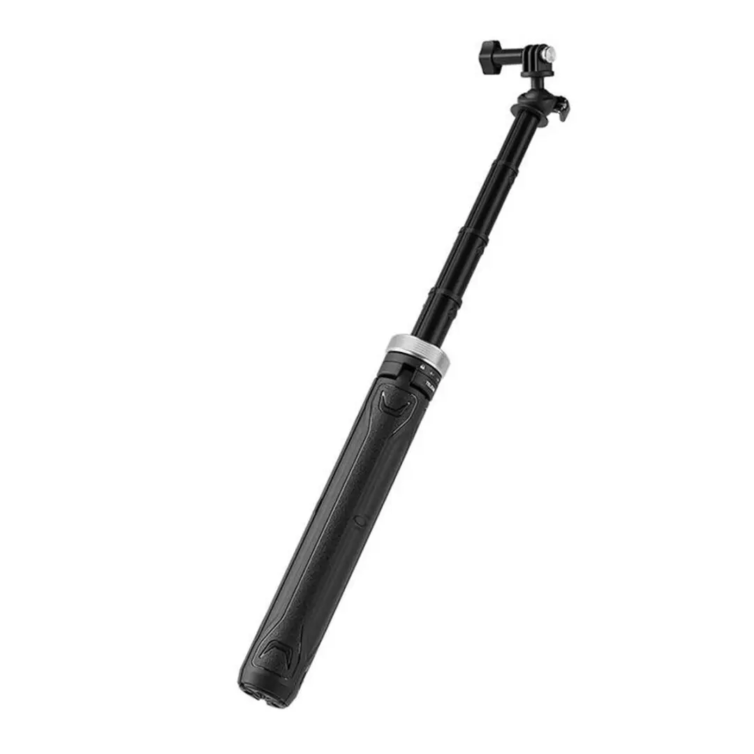 Telesin Selfiestick & Statief 32-150cm - 1,5kg - Koolstofvezel - Zwart