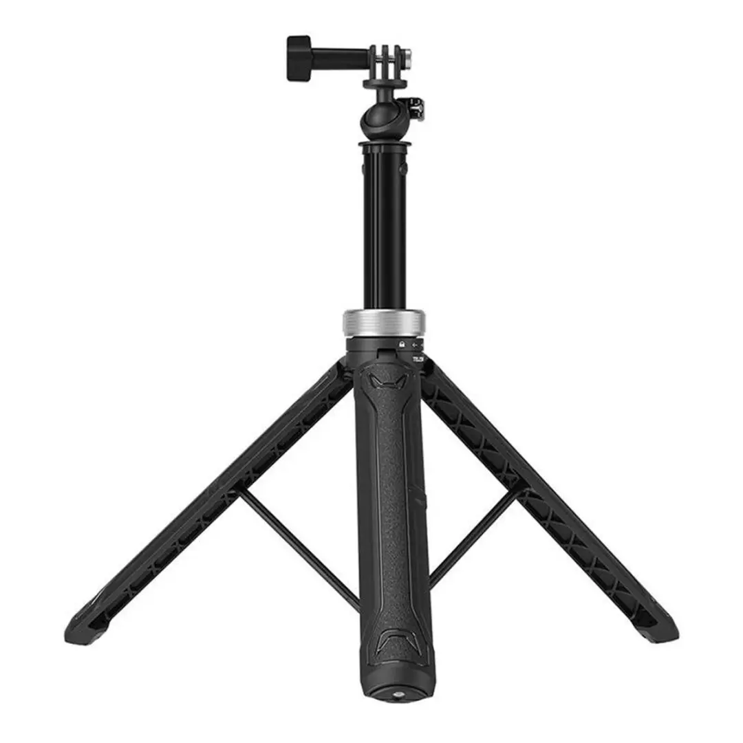 Telesin Selfiestick & Statief 32-150cm - 1,5kg - Koolstofvezel - Zwart