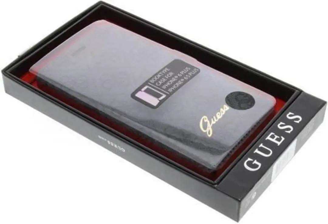 GUESS iPhone 6/6s Plus Hoesje - Grijs Kunstleer - i6P34338801 - afbeelding 6 van 6