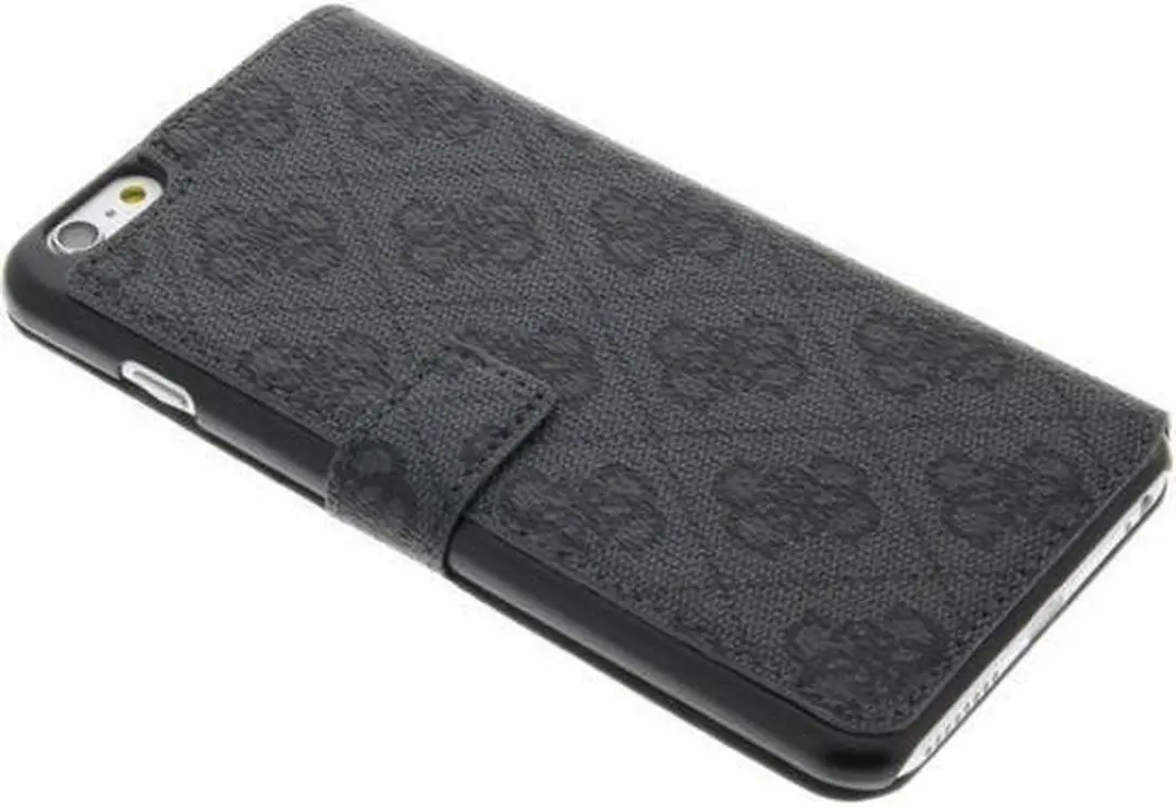 GUESS iPhone 6/6s Plus Hoesje - Grijs Kunstleer - i6P34338801