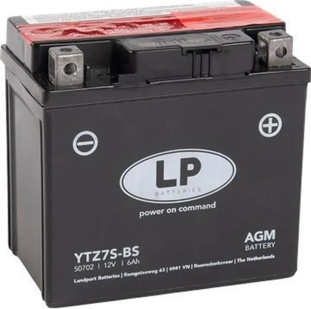 Landport AGM Accu YTZ7S-BS - 12V 6Ah 100CCA