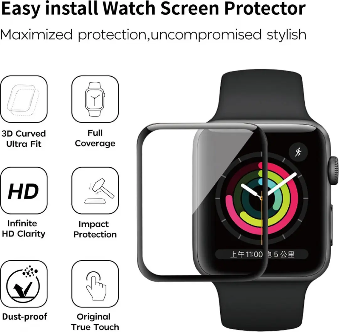 WiWu Screenprotector Apple Watch Ultra 49mm - Transparant