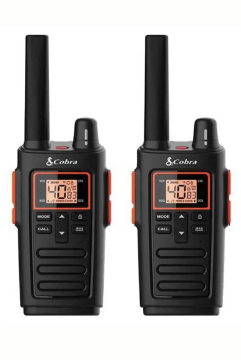 Cobra RX380 PMR446 Portofoons Set - 4 Stuks - Zwart