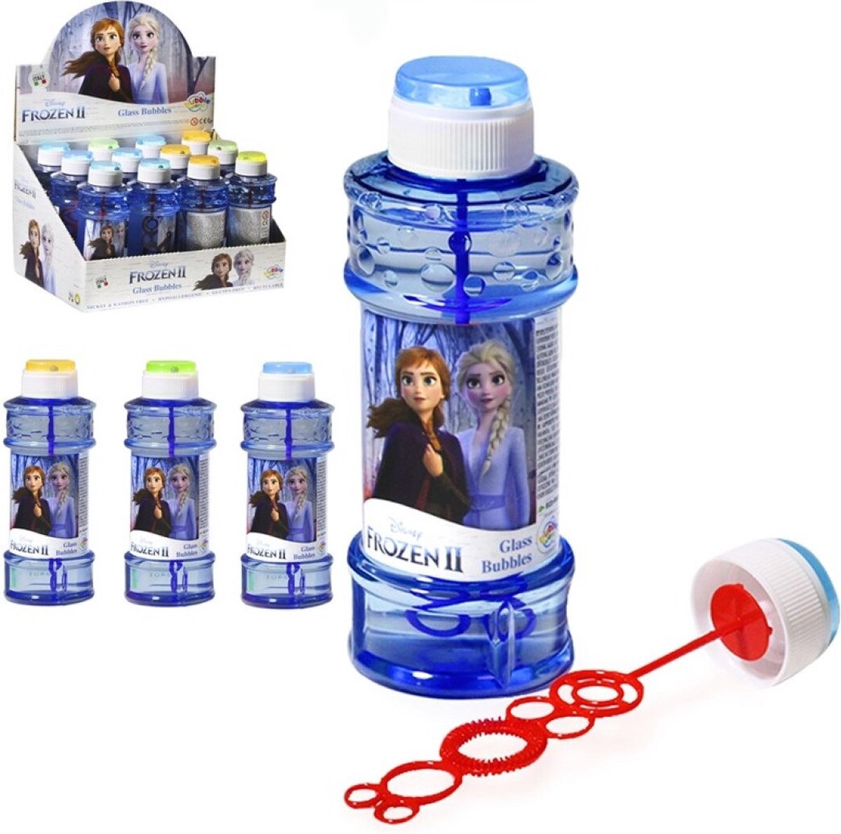 3x Disney Frozen 2 bellenblaas flesjes met spelletje 300 ml voor kinderen - Uitdeelspeelgoed - Grabbelton speelgoed