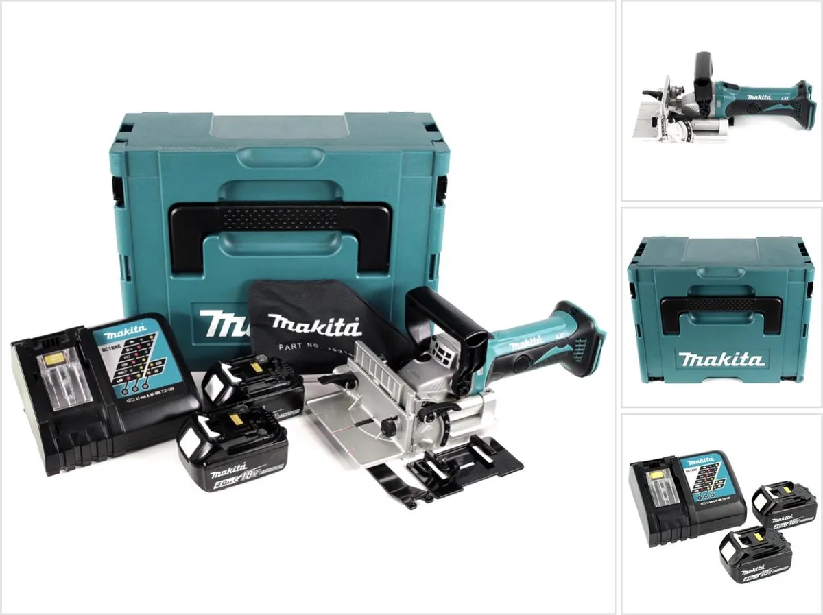 Makita DPJ180RMJ 18V Li-Ion accu lamellenfrees set (2x 4.0Ah accu) in Mbox