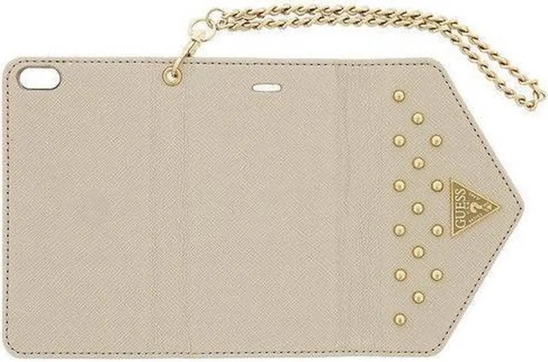 GUESS iPhone 5/5s/SE Hoesje GUCLTP5STC - Goud - 3 Pasjes
