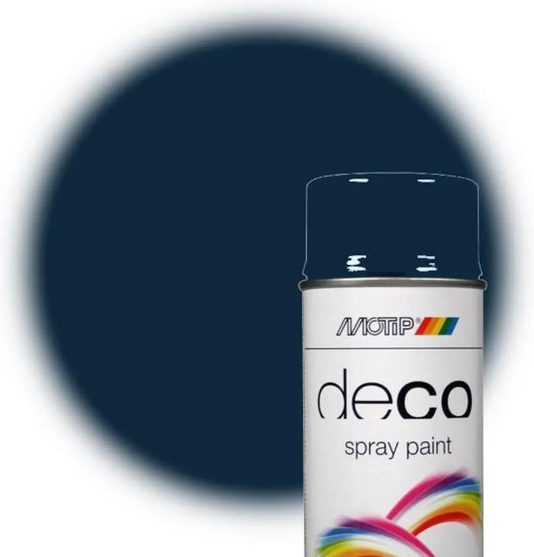 Motip Deco Alkyd Hoogglans Lak RAL 5011 Staalblauw 400ml - afbeelding 6 van 6