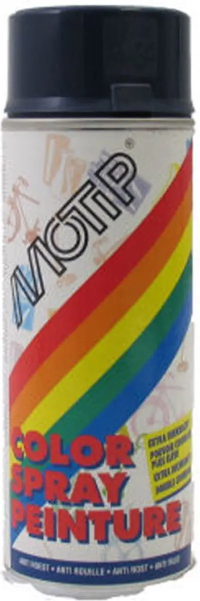 Motip Deco Alkyd Hoogglans Lak RAL 5011 Staalblauw 400ml