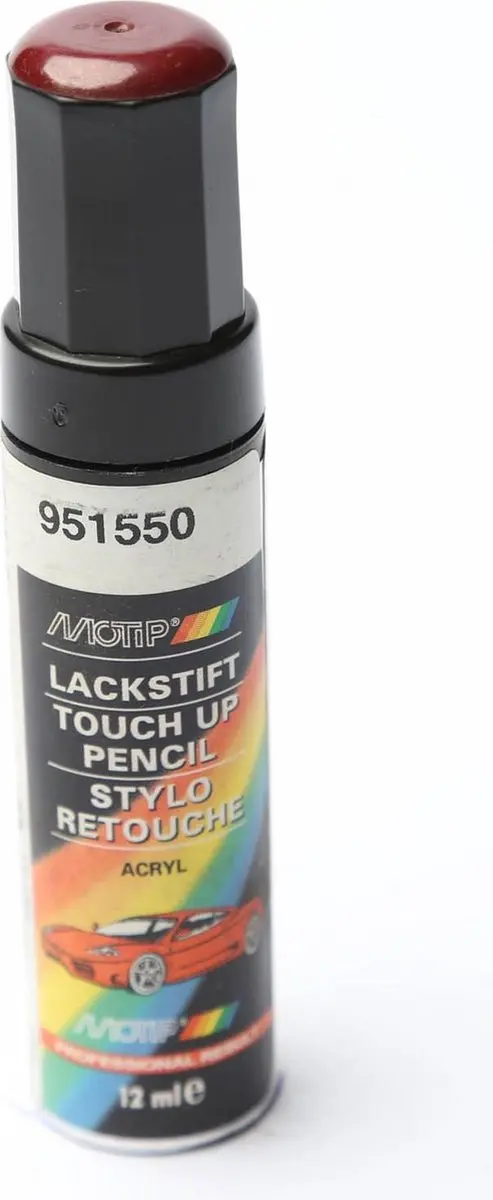 Motip 951550 Auto Lakstift Rood Metallic 12ml