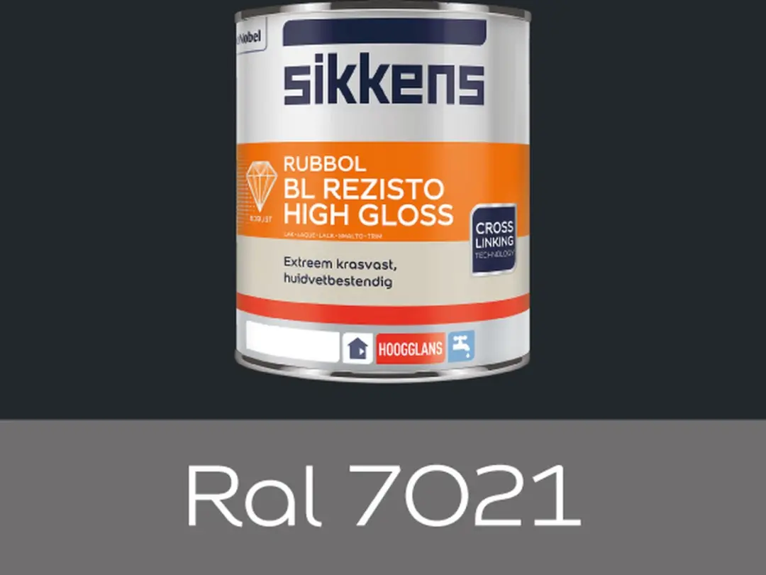 Sikkens Rubbol Bl Rezisto High Gloss RAL 7021 - 1000ml
