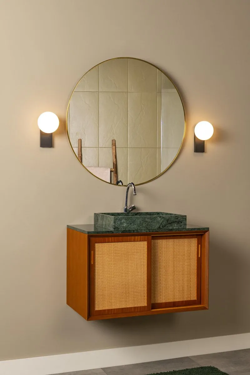 Lucide TASSA Wandlamp Badkamer 10W - IP44 - Zwart - afbeelding 6 van 6