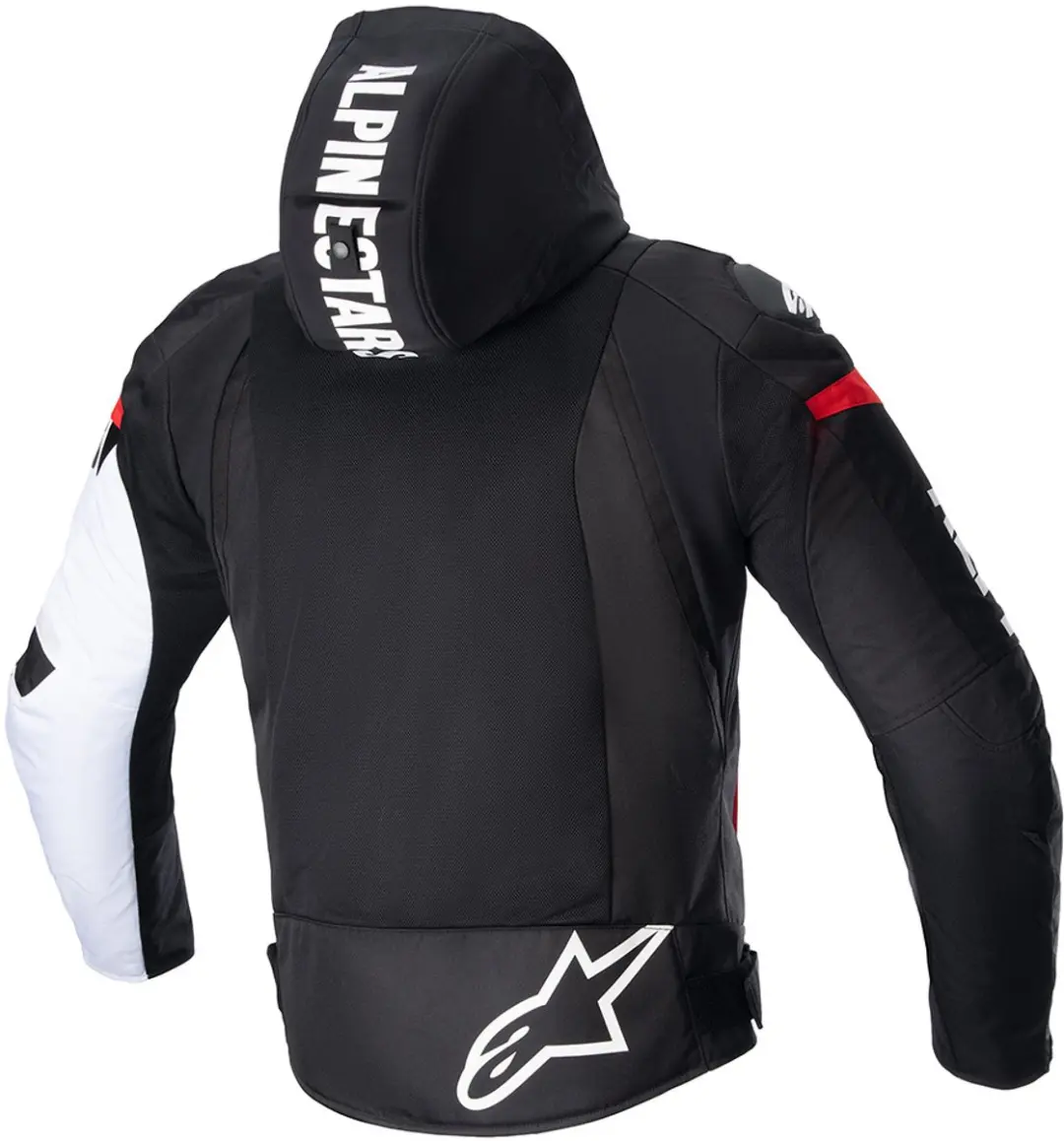 Alpinestars Zaca Air Jas - Zwart/Wit/Fluo Rood